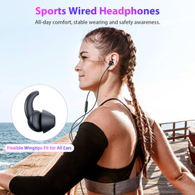 APETOO sport earbuds featuring anti-fall wingtips for active use.