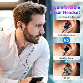 APETOO ear buds with inline mic and controls for hands-free calls and music.