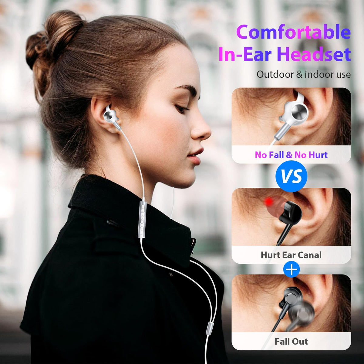 APETOO wired earbuds pure stereo sound with crystal highs and deep bass