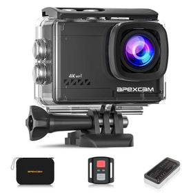 Apexcam M80 AIR front view showing lens and controls for clear framing