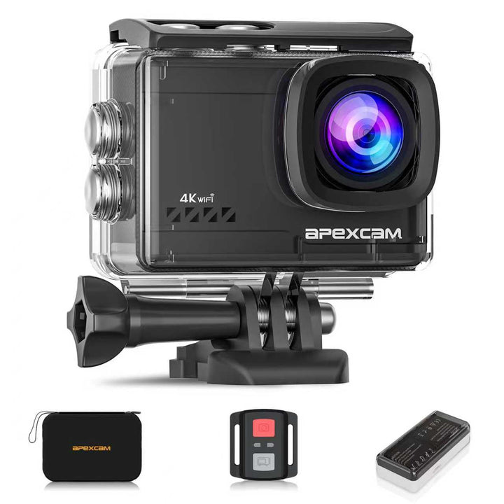 Apexcam M80 AIR front view showing lens and controls for clear framing