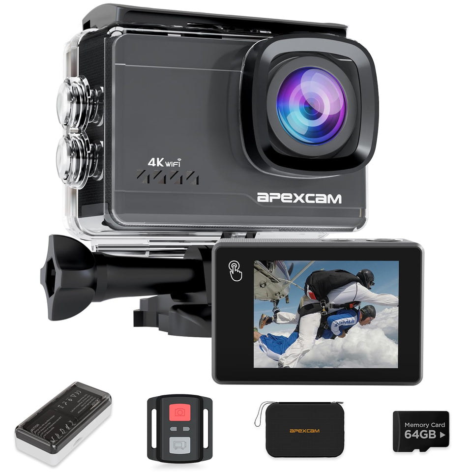 Apexcam M90 captures 4K60 video with crisp details and color.