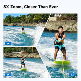 Apexcam inside waterproof housing underwater, protects camera while diving
