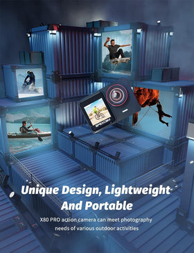 Apexcam X80PRO 40m waterproof design for underwater filming