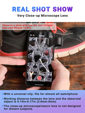 APEXEL Nano Zoom with LED light for bright close-ups