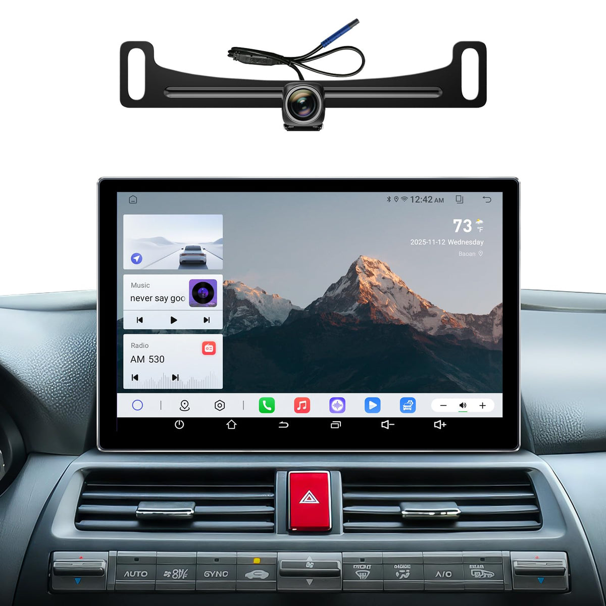 ApexNav 11.5-inch car radio fits Honda Accord 2008-2013 for upgraded infotainment.