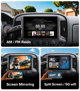 ApexNav Silverado 1080p backup camera view.