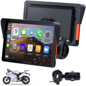 APHQUA 722 7-inch motorcycle GPS display for clear route guidance on the road.