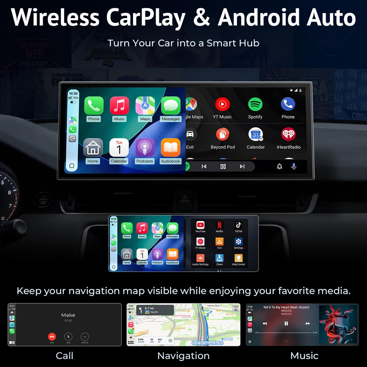 Aphqua AHD backup camera providing a clear rear view for parking