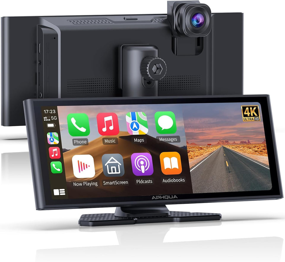 APHQUA Apple CarPlay screen 10.26 inch showing wireless navigation and hands-free control
