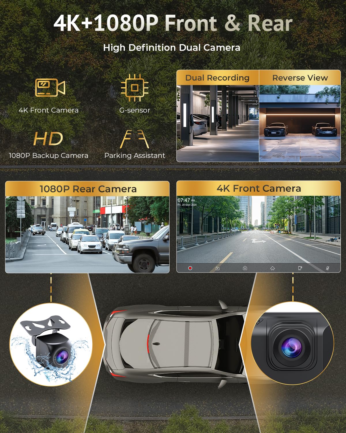 APHQUA real-time navigation via Google Maps or Waze on the 10.26-inch screen