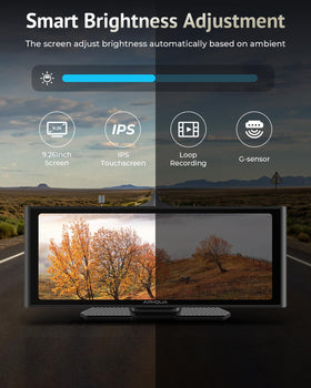 APHQUA rear camera input and long cable support easy installation