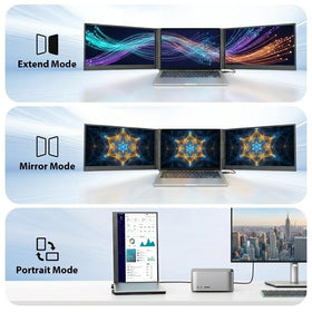 APILDELLA setup demonstrates expansion, mirroring, and second-screen modes.