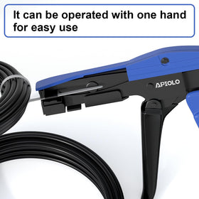 APIOLO on a workbench with cables demonstrating tidy bundling and organized workspace