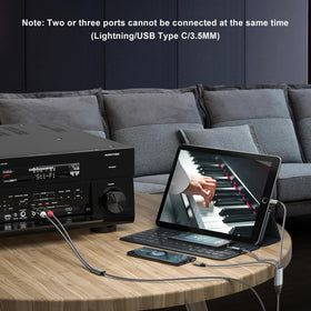 Apitiong RCA to 3.5mm cable enables broad device compatibility