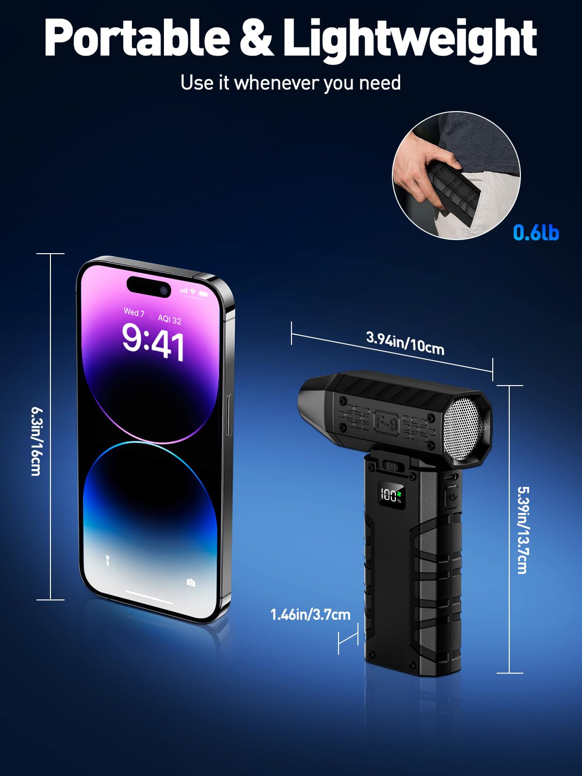 Apmata LED display shows battery level and speed settings
