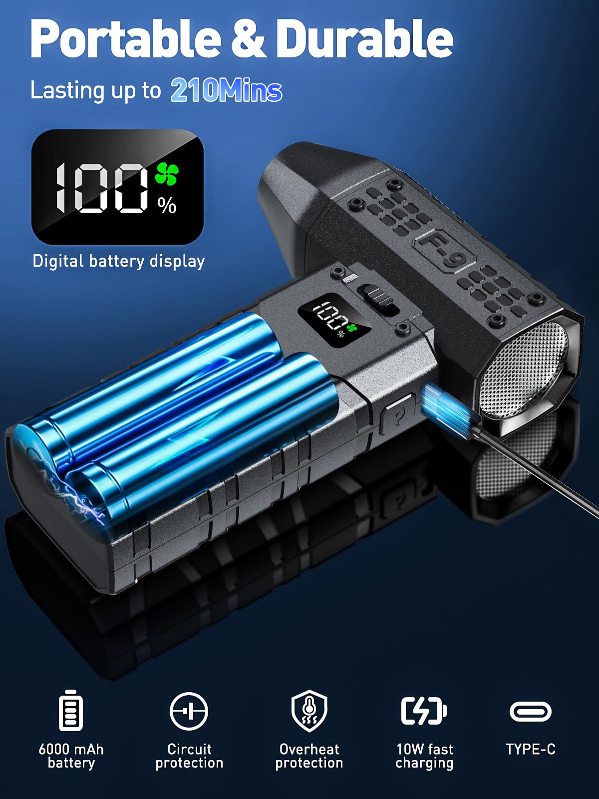 Apmata LED display shows battery level and speed setting