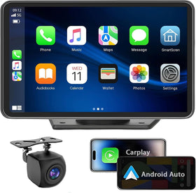 APOKAMORI front panel 7-inch display showing maps and apps for easier navigation