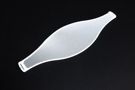 Close-up of the Apos Capra TPU mesh suspension highlighting soft, resilient material.