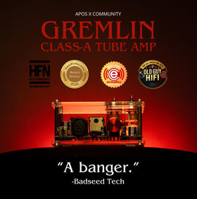 Apos Gremlin back ports highlight XLR and 4.4mm balanced connections for flexibility