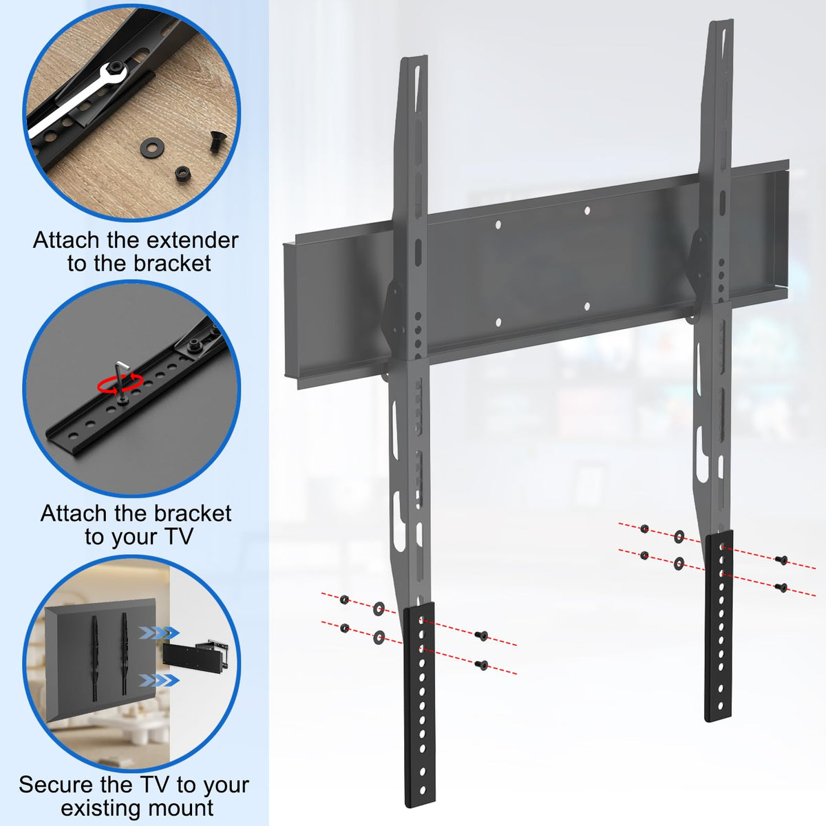 appacare measurement view showing the 6.5-inch offset benefit
