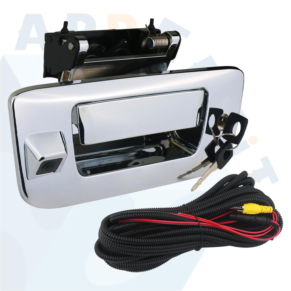 APPERFiT handle and bezel installed on tailgate showing seamless OEM-like fit and aesthetics