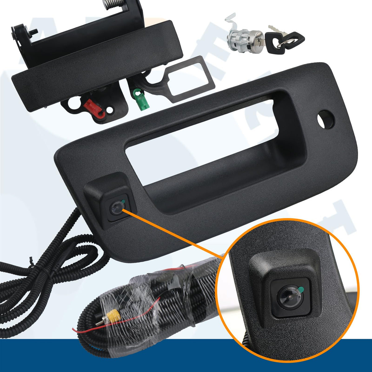 APPERFiT tailgate handle and bezel installed on Silverado demonstrating OEM fit