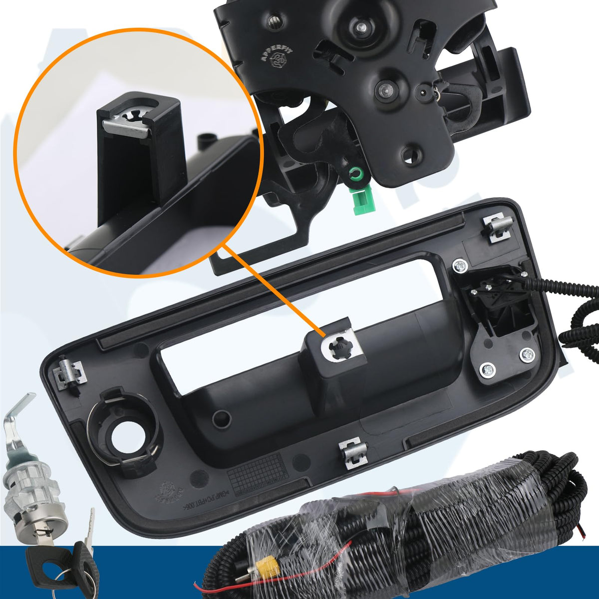 APPERFiT lock cylinder and two keys detail showing smooth operation and security