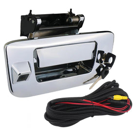 APPERFiT chrome tailgate handle front view showing OEM-style finish and restored look