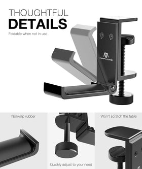 APPHOME holding headphones securely and keeping desk clutter-free benefit