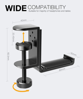 APPHOME multi-purpose headset holder hauls headphones, controllers, or cables.