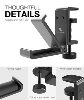 APPHOME screw clamp is easy to remove and protects surfaces with soft pads.
