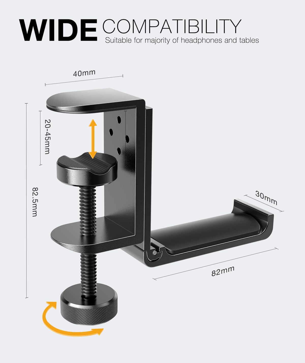 APPHOME supporting slim soundbar with two hangers for tidy audio placement benefit
