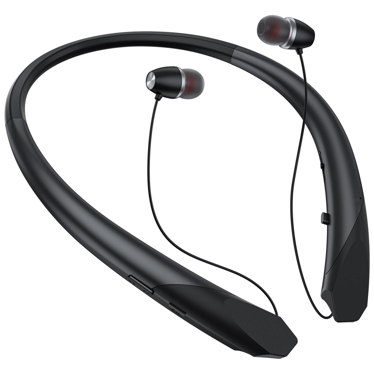 APPINESSEY headset with retractable earbuds for tangle-free workouts
