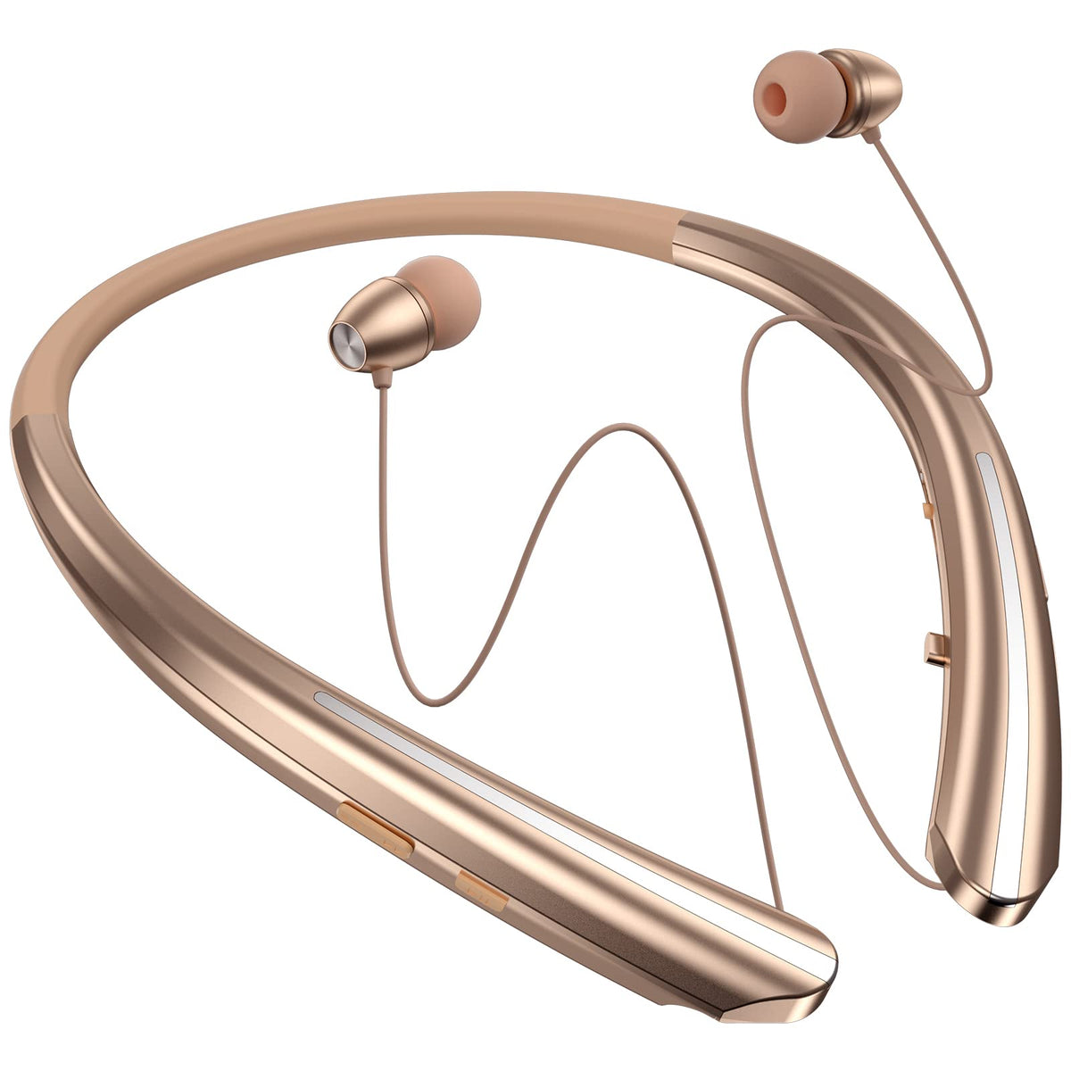 Appinessey retractable neckband rose for comfortable all-day listening