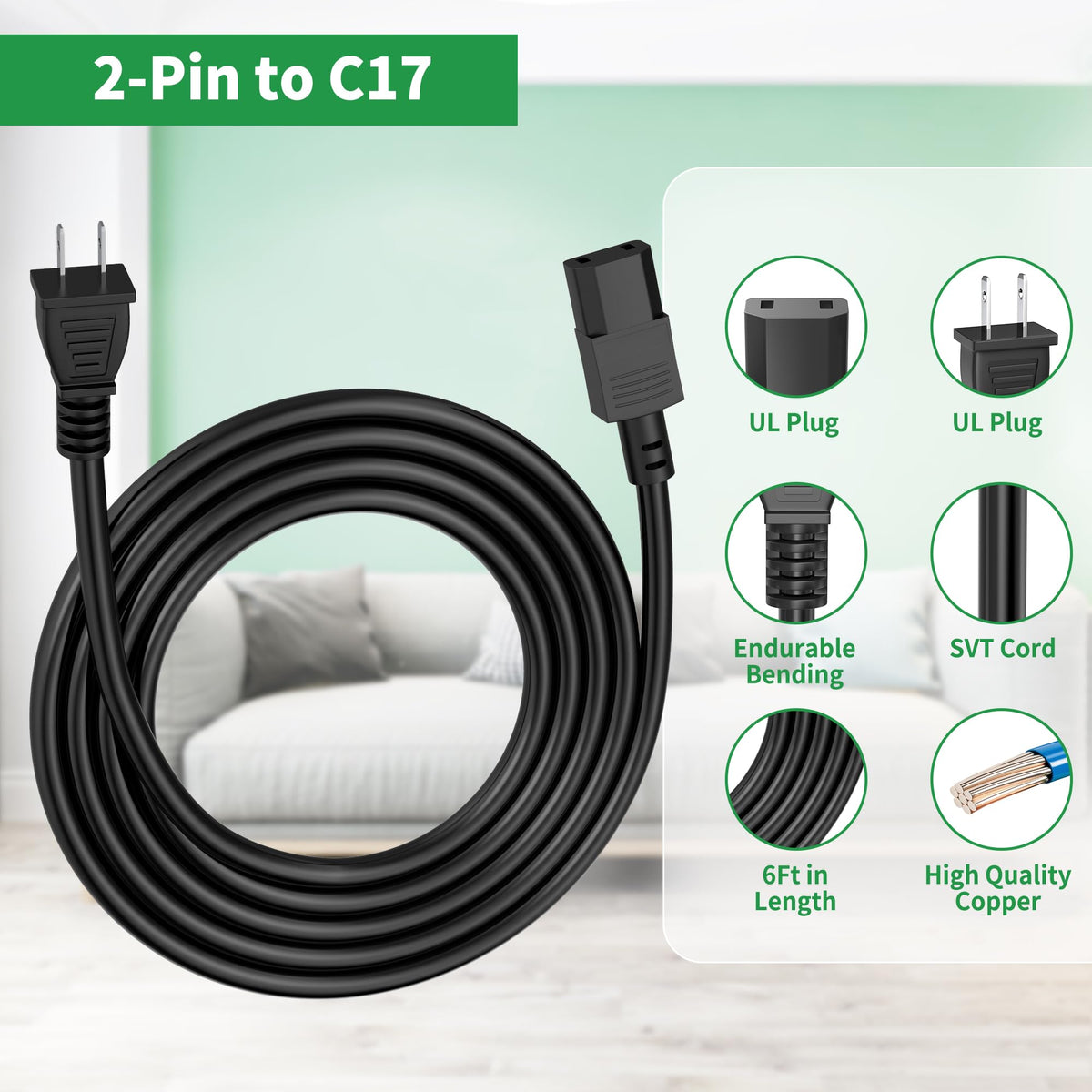 Aprelco cable plugged into a Sony Bravia TV showing organized installation benefit