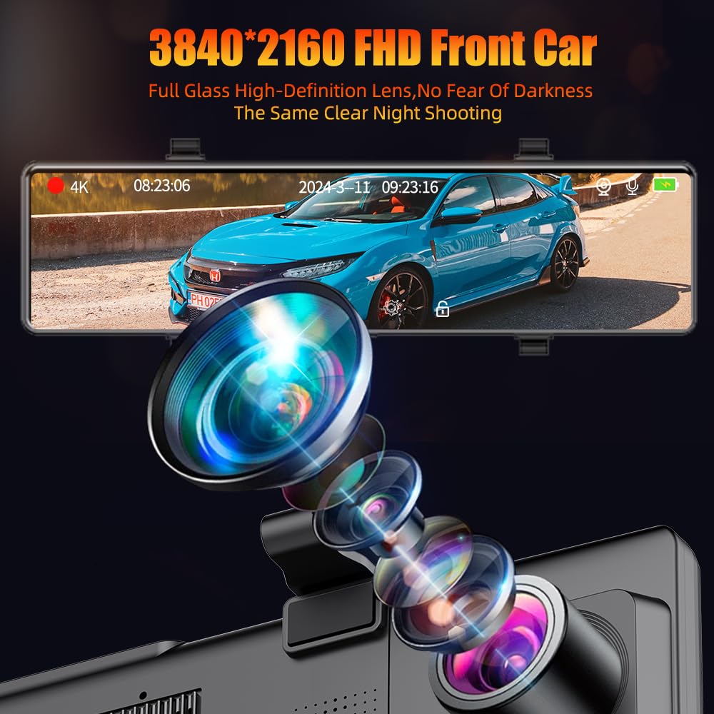 Aprilboy emergency lock and loop recording protects important footage.