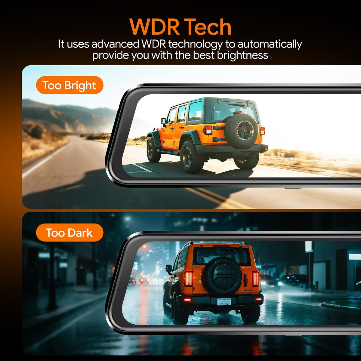 Aprilboy rear camera 1080p view captures rear details for awareness
