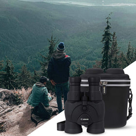 Aproca case interior shaped for Canon 12x36 IS III keeping optics snug benefit