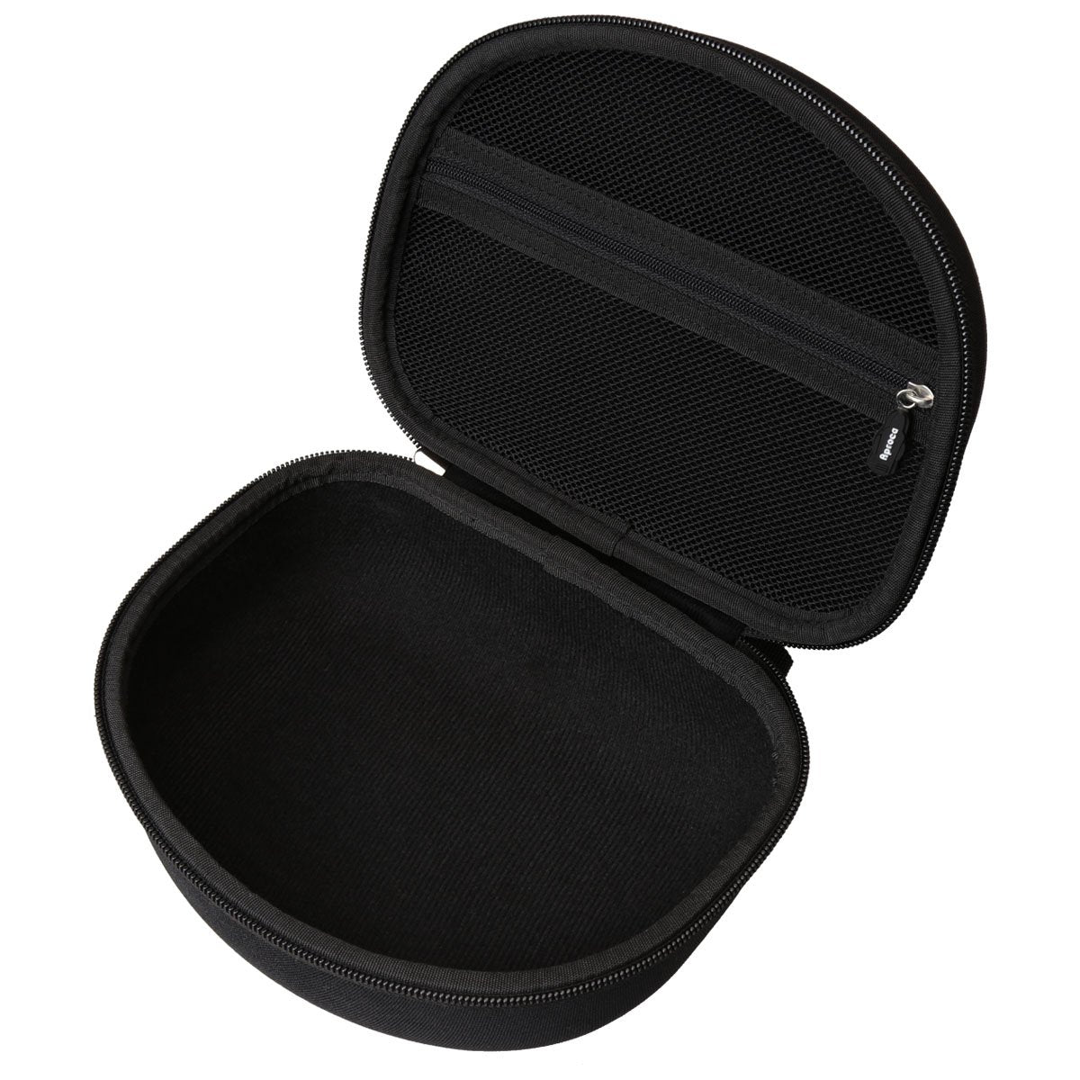 Aproca case features mesh pocket for accessories organization.