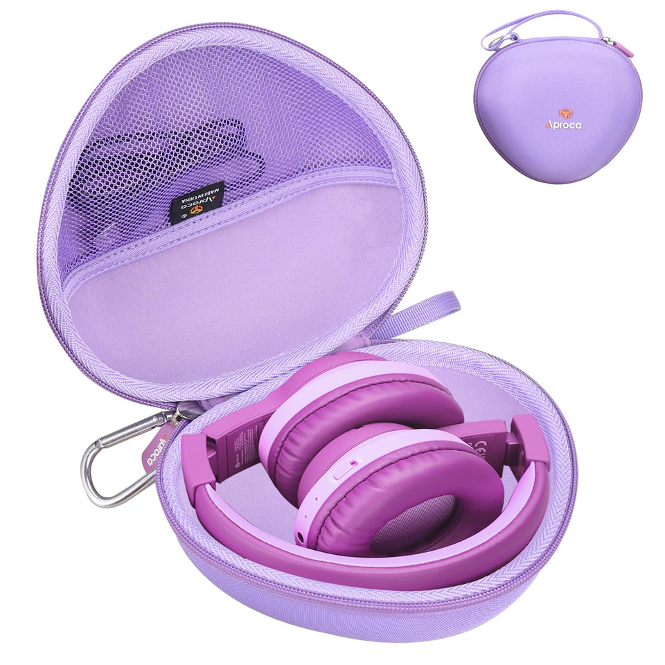 Aproca Kids Headphones Case with hand strap for easy transport