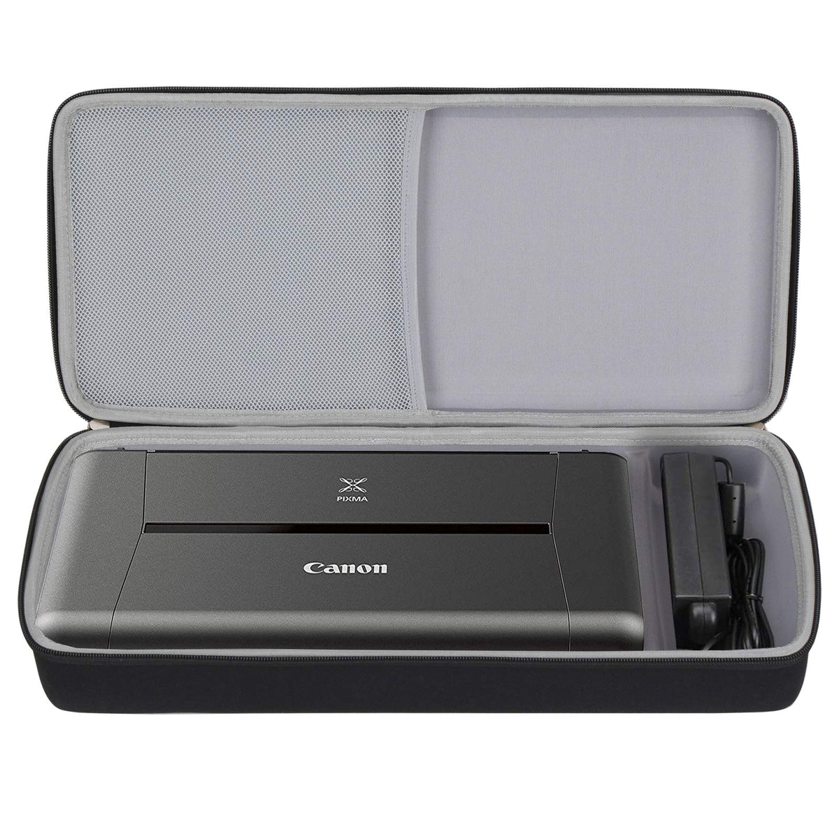 Aproca portable case front view for Canon PIXMA TR150/TR160/IP110, protects travel gear.