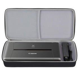 Aproca portable case front view for Canon PIXMA TR150/TR160/IP110, protects travel gear.