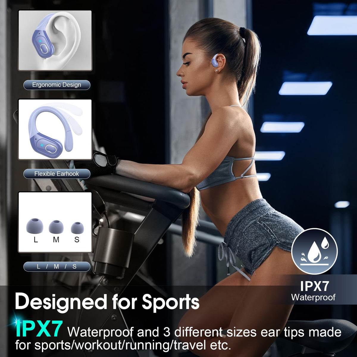 Aptkdoe earbud close-up showing driver and premium texture