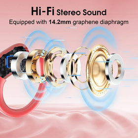 Aptkdoe HD65 earhooks worn by runner showing secure fit and comfort
