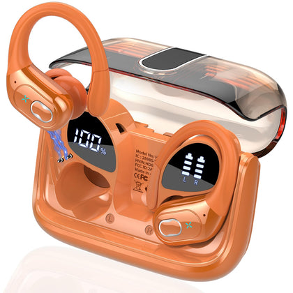 Aptkdoe HD65 front view showing cosmic orange finish and compact case, ideal for portability
