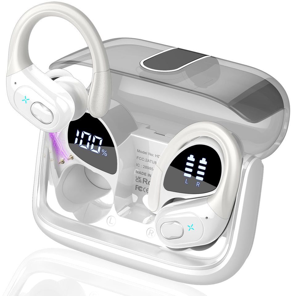 Aptkdoe HD65 front packaging showing product and specs, highlights long battery benefit