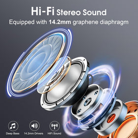 Aptkdoe earbuds held in hand showing portable scale and convenience