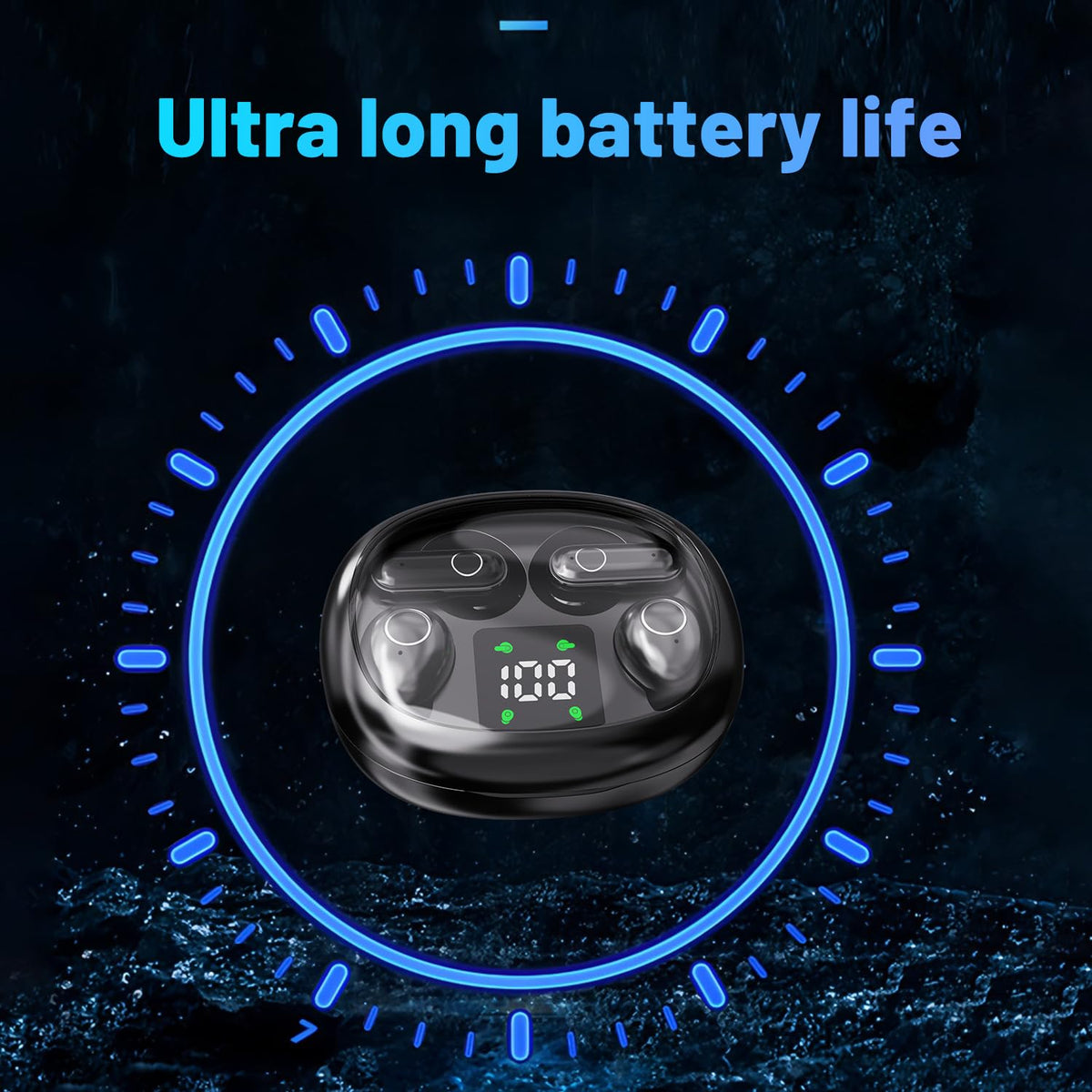 APZXTRK water-resistant earbuds delivering clear bass stereo sound during activity