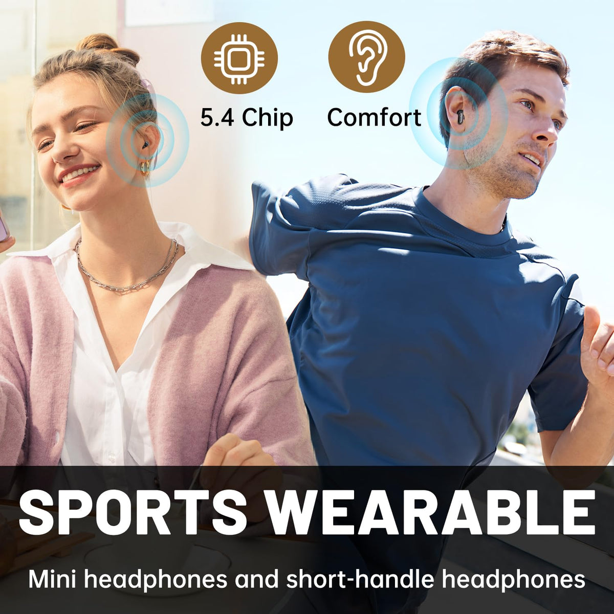 APZXTRK lightweight earbuds offer long wear during workouts or sleep